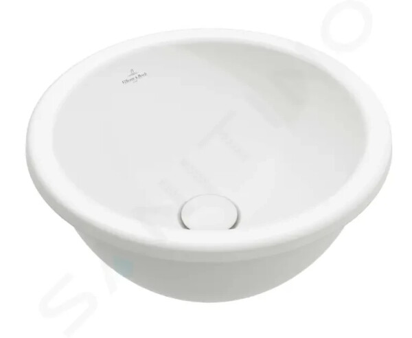 VILLEROY & BOCH - Loop&Friends Umyvadlo zápustné, průměr 390 mm, s přepadem, CeramicPlus, alpská bílá 4A5900R1