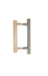 Madlo pro saunové dveře Sentiotec, dřevo/nerez, 200mm