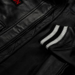 Pánská Kožená Bunda Pilot BXT Pravý Kožíšek Brixton Černá Velikost: 3XL