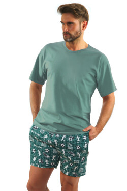 Pánské pyžamo krátkými rukávy 2242/11 zelená