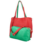 Módní koženkový set kabelek Maricela, červený