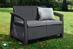 Keter CORFU LOVE SEAT - grafit