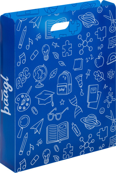 Plastové desky na školní sešity School modré