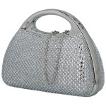 Luxusní dámská plesová kabelka Michelle Moon Selwix, stříbrná