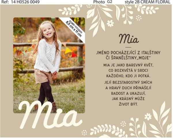 49_Fotorámeček se jménem_Mia - Albi