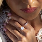Royal Fashion prsten 14k zlato Vermeil GU-DR20559R-ROSEGOLD-MOONSTONE-TOPAZ Velikost: 10 (EU: 61-63)