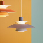 Louis Poulsen Závěsná lampa PH 5 Hues of Grey, šedá barva, kov