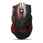 Esperanza EGM401KR Hawk černo-červená / herní optická myš / 2400 DPI / USB / 7 tlačítek + kolečko / LED / 1.5 m (EGM401KR)