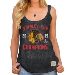 Original Retro Brand Dámský top Chicago Blackhawks 2015 Stanley Cup Champions Mock Twist Velikost: