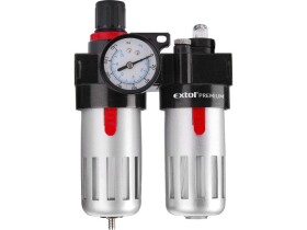 Regulátor tlaku s manometrem, filtrem a přimazáváním 8bar 1/4" Extol Premium 8865105