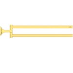 IDEAL STANDARD - La Dolce Vita Dvojitý držák ručníků, kartáčované zlato T5505A2