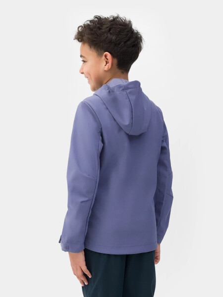 Chlapecká bunda softshell 4FJSS23TSOFM091-32S denim 4F cm