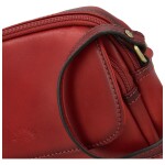 Luxusní dámská kožená crossbody kabelka Katana Dayana, vínová