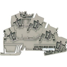 Weidmüller 1938330000 dvojitá svorka pružinová svorka hnědá, Tmavě béžová 50 ks