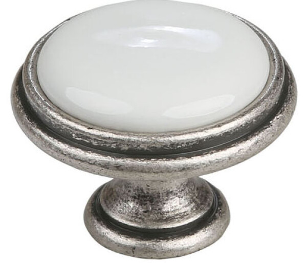 Tulip Nábytková knopka porcelánová Margarita starostříbro (288811)