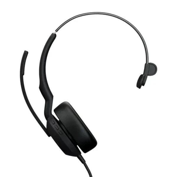 Jabra Evolve2 50 černá / Mono sluchátko / mikrofon / ANC / USB-A + USB-C / UC (25069-889-899)