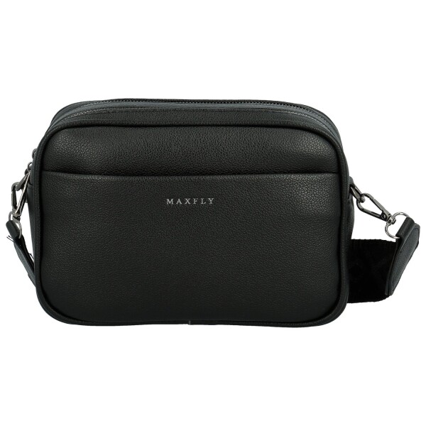 Stylová dámská koženková crossbody kabelka MaxFly Tarja, černá