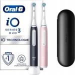 Oral-B iO Series 3N Duo Matt Black/Blush Pink / Elektrický zubní kartáček / magnetický iO / 3 režimy / senzor tlaku (8006540731857)