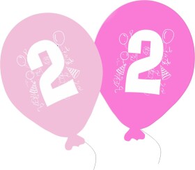 Balonky narozeniny 5ks s číslem 2 pro holky balonky.cz Balonky narozeniny 5ks s číslem 2 pro holky balonky.cz