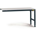 Manuflex LU6003.7016 ESD ESD pracovní stůl Univerzální standardní Přístavný stůl s kaučuk, Šxhxv = 1000 x 600 x 760-870 mm antracitová