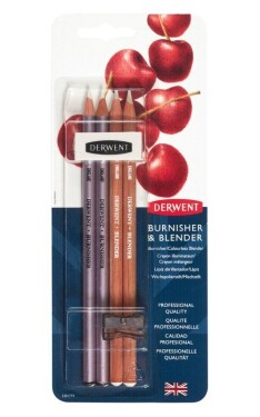 Sada blender a burnisher Derwent v blisteru 2+2ks
