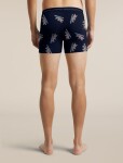 Pánské merino boxerky ICEBREAKER Mens Merino 150 Anatomica Boxers BearTourAOP, Midnight Navy velikost: S
