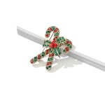 Vánoční brož Swarovski Elements Corinne - vánoční cukrovinka, Barevná/více barev