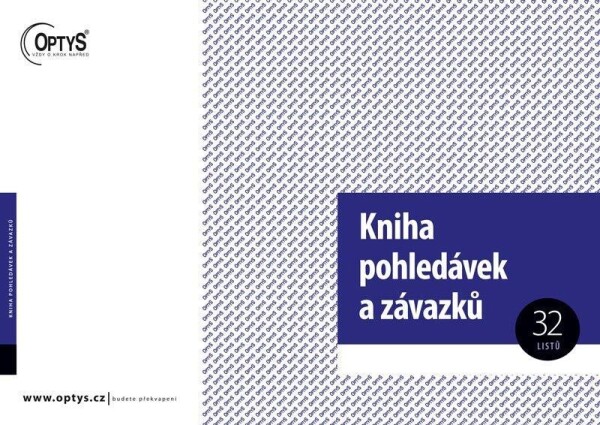 Kniha pohledávek a závazků, A4, 32 listů