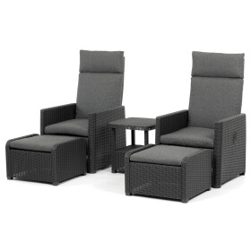 Zahradní set 1+2, polyratan, šedá, AZS-L2665 GREY