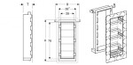 GEBERIT - Duofix Montážní prvek pro výklenek do stěny s policemi, 50x87x15 cm 111.590.00.1