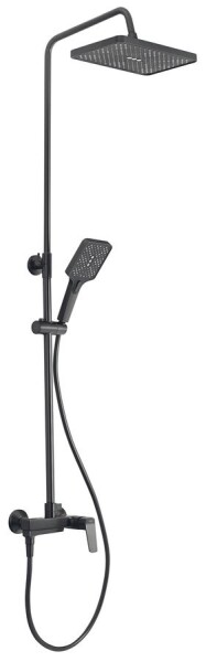 AQUALINE - FLERY sprchový/vanový sloup s pákovou baterií, otočné ramínko, gun metal FY690GM