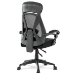 Kancelářská židle, houpací mechanismus, černá síťovina, KA-Y309 BK