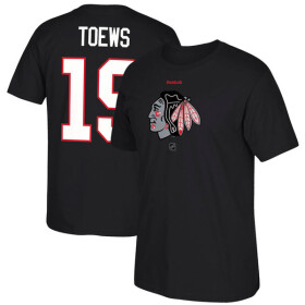 Pánské Tričko Jonathan Toews #19 Chicago Blackhawks Reebok Center Ice TNT Reflect Logo Velikost: S