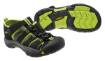 Dětské sandály Keen NEWPORT H2 CHILDREN black/lime green Velikost: 27-28