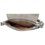 Dámské koženkové crossbody s klopou Debora, šedá