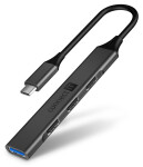 CONNECT IT USB-C hub,(1xUSB-A 3.0,3xUSB-A 2.0),ANTRACITOVÝ