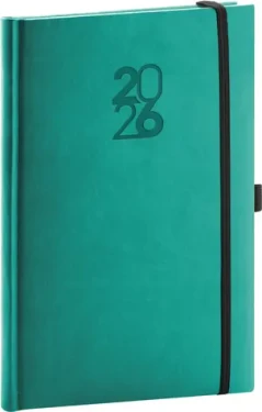 NOTIQUE Týdenní diář Aprint Top 2026, tyrkysový, 15 x 21 cm (PGD-TA5AT-6002)
