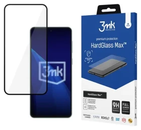 3mk HardGlass Max Black / Tvrzené sklo / Samsung Galaxy M55 / 9H / 0,3 mm