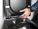 SAPHO - WC sedátko, SLIM, Soft Close, černá mat 100787-110
