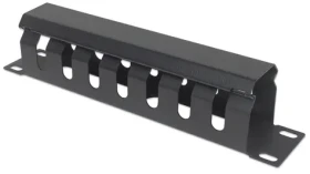 Intellinet Panel pro správu kabelů 10" černá / Panel pro správu kabelů / 1U / s krytem / plast (714853)