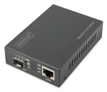 Digitus 10G Media konvertor / Media konvertor / 1× RJ45 / 1× SFP / 10 Gbit/s / dosah 80 km (DN-82211)