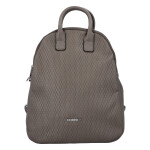 Městský moderní koženkový batůžek Melanie stylish, šedý