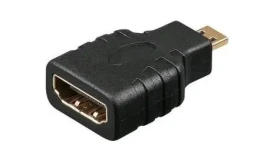 MicroConnect Adaptér microHDMI (M) - HDMI (F) černá / Plug Play (HDM19F19MM)