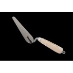 Lžíce štukatérská nerez 160 x55 x 20 mm, kočičí jazyk, dřevěná rukojeť WOOD LINE