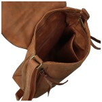 Trendy dámská koženková crossbody kabelka Anelise, hnědá