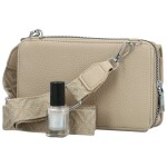 Trendy dámská koženková crossbody peněženka Radola, béžová