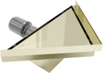 MEXEN - Flat rohový podlahový žlab 20 x 20, zlatá 1510320