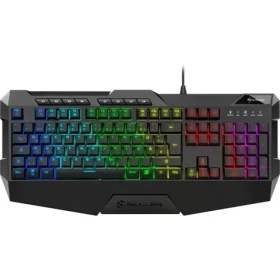 Sharkoon SKILLER SGK4 černá / herní klávesnice / drátová / RGB / Rubberdome spinač / IT (4044951026265)
