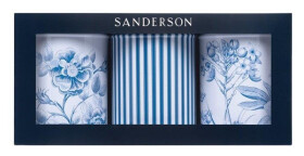 Plechovky kulaté 3ks Sanderson - Etchings & Roses