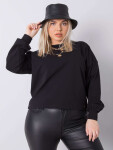 Černá obyčejná oversize mikina 3XL